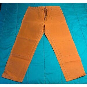 NWD Carhartt Mens 62W Brown Duck Work Pants Heavyweight Canvas 46x32 NWOT